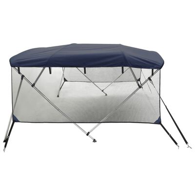 vidaXL Tenda bimini s 4 luka i mrežastim zidovima 243x(200-213)x137 cm