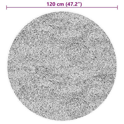 vidaXL Tepih HUARTE kratkih vlakana mekani i perivi sivi Ø 120 cm