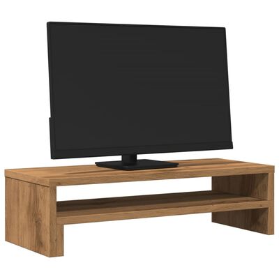 vidaXL Stalak za monitor boja hrasta 54x22x15 cm konstruirano drvo