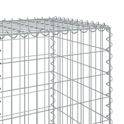 vidaXL Gabionska košara s poklopcem 1200x50x150 cm pocinčano željezo