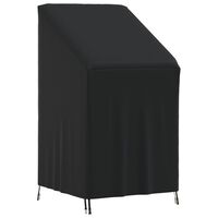 vidaXL Navlaka za vrtne stolice crna 70x70x85/125 cm 420D Oxford
