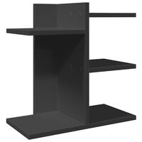 vidaXL Organizator za stol crni 42 x 21,5 x 42 cm konstruirano drvo