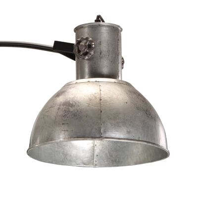 vidaXL Podna svjetiljka 25 W vintage srebrna 150 cm E27