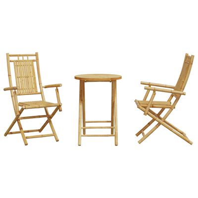 vidaXL 3-dijelni bistro set od bambusa