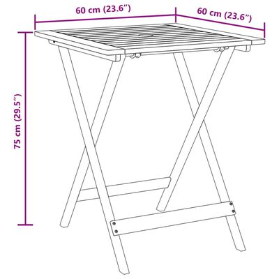 vidaXL 3-dijelni bistro set od tkanine i masivnog drva smeđesivi