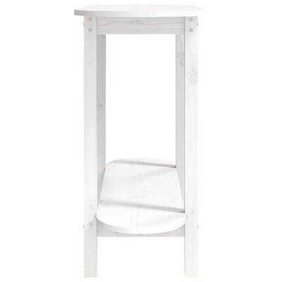 vidaXL Konzolni stol bijeli 110 x 40 x 80 cm od masivne borovine
