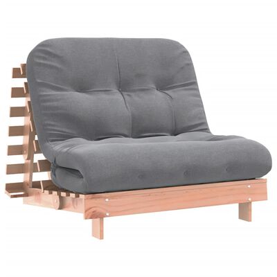 vidaXL Futon na razvlačenje s madracem 100x206x11 cm masivna duglazija