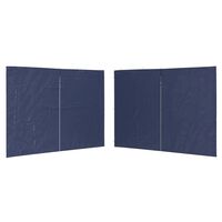 vidaXL Bočni zid za šator s patentnim zatvaračem 2 kom PE plavi