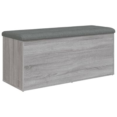 vidaXL Klupa za cipele siva boja hrasta 102x42x45 cm konstruirano drvo