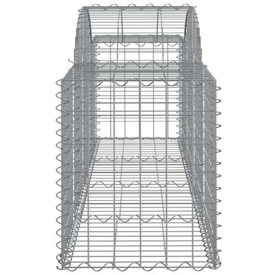 vidaXL Lučne gabionske košare 9 kom 200x50x60/80 cm pocinčano željezo