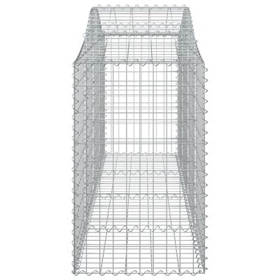 vidaXL Lučne gabionske košare 20 kom 200x50x80/100cm pocinčano željezo