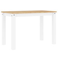 vidaXL Blagovaonski stol Panama bijeli 117x60x75 cm masivna borovina