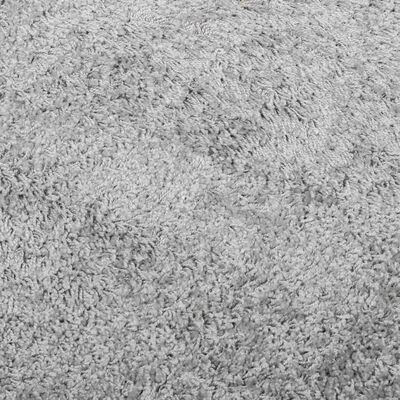 vidaXL Čupavi tepih PAMPLONA s visokim vlaknima moderni sivi 60x110 cm