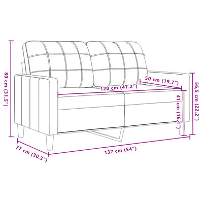 vidaXL 2-dijelni set sofa s jastucima crni baršunasti