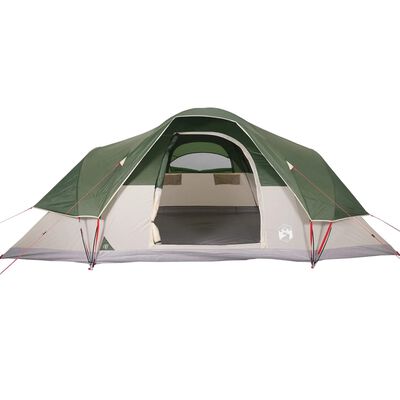 vidaXL Kupolasti obiteljski šator za 9 osoba zeleni vodootporni