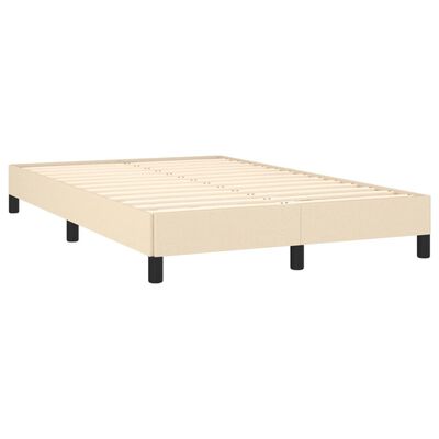 vidaXL Krevet box spring s madracem krem 120 x 190 cm od tkanine