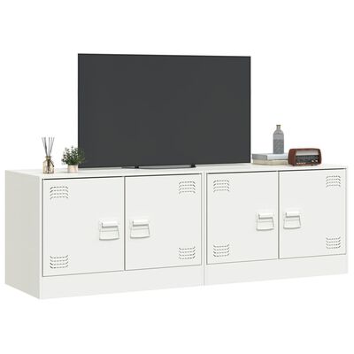 vidaXL TV ormarići 2 kom bijeli 67 x 39 x 44 cm čelični