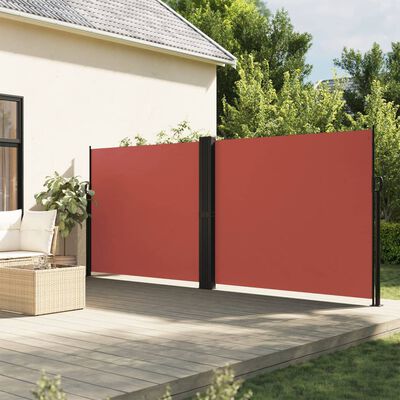 vidaXL Bočna tenda na uvlačenje terakota 180 x 600 cm