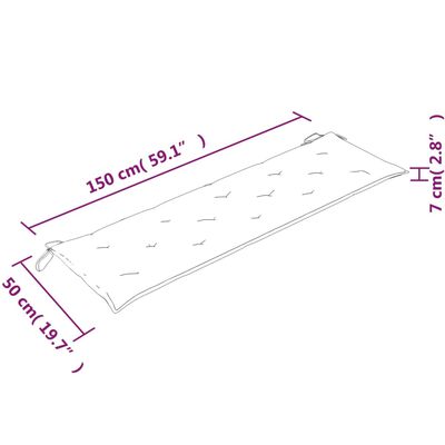 vidaXL Klupa Batavia s antracit jastukom 150 cm od masivne tikovine