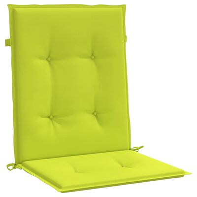 vidaXL Jastuci za vrtne stolice 2 kom svjetlozeleni 100x50x3cm tkanina