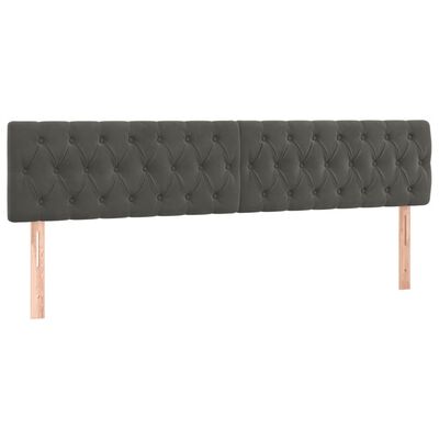 vidaXL Krevet box spring s madracem tamnosivi 120 x 190 cm baršun