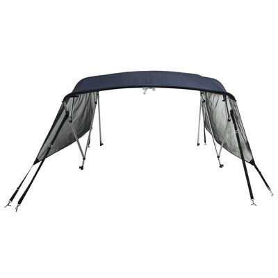 vidaXL Tenda bimini s 4 luka i mrežastim zidovima 243x(200-213)x137 cm