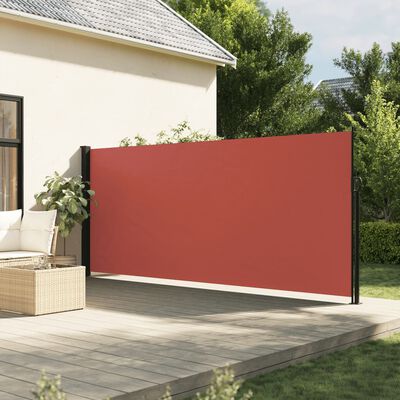 vidaXL Bočna tenda na uvlačenje terakota 160 x 500 cm