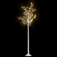 vidaXL Božićno drvce 180 LED žarulja 1,8 m tople bijele izgled vrbe