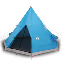 vidaXL Šator tipi za kampiranje za 4 osobe plavi vodootporni