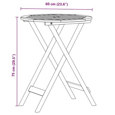 vidaXL 3-dijelni bistro set od tkanine i masivnog drva smeđesivi