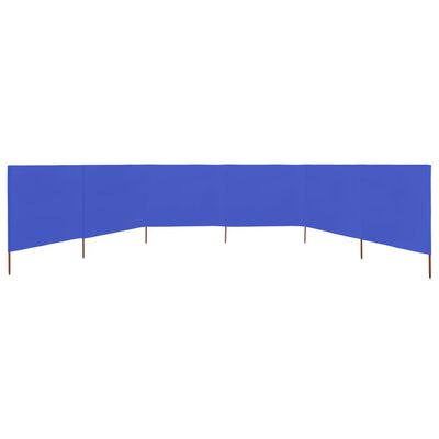 vidaXL Vjetrobran sa 6 panela od tkanine 800 x 160 cm azurno plavi