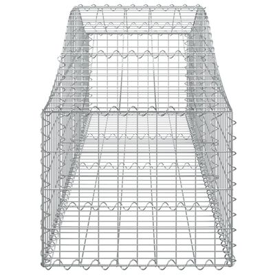 vidaXL Lučne gabionske košare 3 kom 200x50x40/60 cm pocinčano željezo