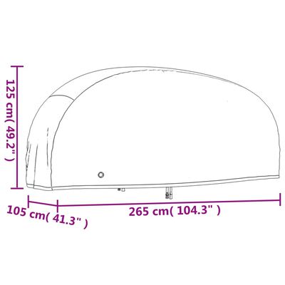 vidaXL Navlake za motocikl 2 kom 265x105x125 cm od tkanine 210D Oxford