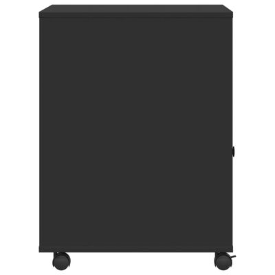 vidaXL Stalak za pisač s kotačima crni 60 x 50 x 67 cm