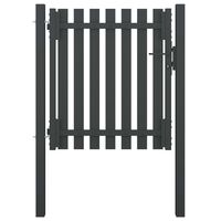 vidaXL Vrata za vrtnu ogradu čelična 1 x 1,25 m antracit