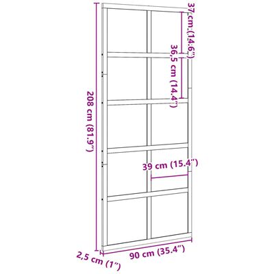 vidaXL Vrata za staju bijela 90x208 cm od masivne borovine