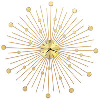 vidaXL Zidni sat metalni 70 cm zlatni