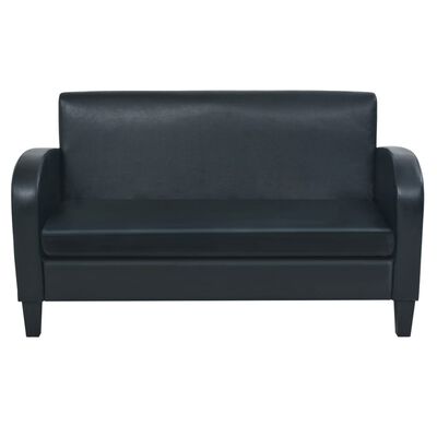 vidaXL 2-dijelni set sofa od umjetne kože crni