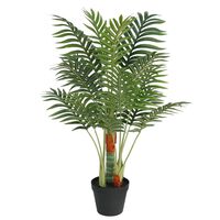 vidaXL Umjetna palma s 3 debla zelena 85 cm PP
