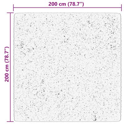 vidaXL Tepih HUARTE kratkih vlakana mek i perivi ružičasti 200x200 cm