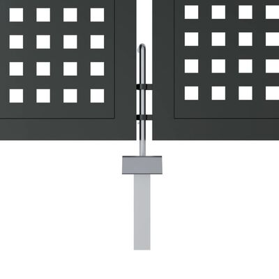 vidaXL Vrtna vrata antracit 300 x 200 cm čelična