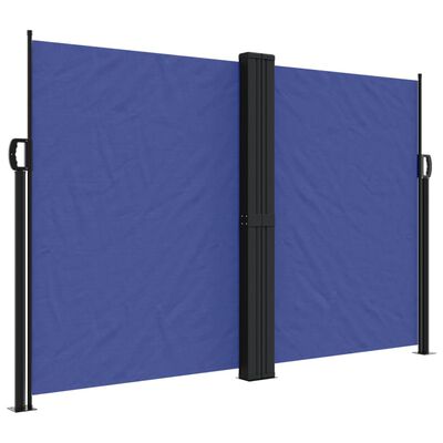 vidaXL Bočna tenda na uvlačenje plava 160 x 1000 cm