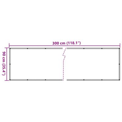 vidaXL Balkonski zastor bež 90 x 300 cm od tkanine Oxford