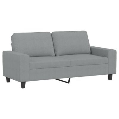 vidaXL 2-dijelni set sofa svjetlosivi od tkanine