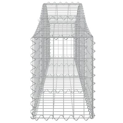 vidaXL Lučne gabionske košare 13 kom 200x30x40/60 cm pocinčano željezo