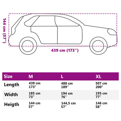 vidaXL Automobilska navlaka za SUV s trakama s kopčom srebrna M