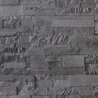vidaXL Zidna tapeta 3D s izgledom kamena crna 10 x 0,53 m netkana