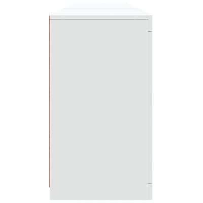 vidaXL Komoda s LED svjetlima bijela 162 x 37 x 67 cm