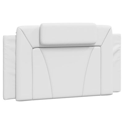 vidaXL Okvir za krevet s uzglavljem bijeli 100x200 cm od umjetne kože