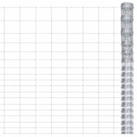 vidaXL Vrtna ograda od pocinčanog čelika 50 x 1,25 m srebrna